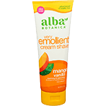 alba botanica very emollient cream shave mango vanilla 8 oz