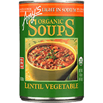 Soup Lentil Vegetable Low Sodium Organic