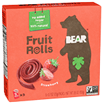 bear yoyo real fruit roll strawberry 5 pack 3.50 oz