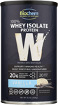 biochem sports 100 whey protein vanilla container 15.1 oz