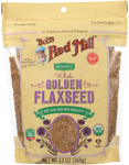 bob's red mill organic whole golden flaxseed 13 oz