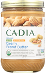 cadia creamy peanut butter no-stir organic 16 oz