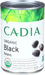 cadia organic black beans 15 oz
