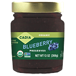 cadia organic blueberry preserves 11 oz