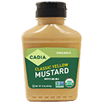 cadia organic gluten free classic yellow mustard bottle 9 oz