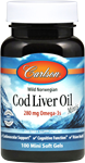 carlson norwegian cod liver oil 100 softgels 300 mg