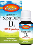 carlson super daily d3 1000iu bottle 1000 iu per drop