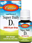 carlson super daily d3 2000iu liquid 2000 iu per drop