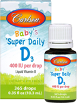 carlson super daily d3 400iu bottle 400 iu per drop