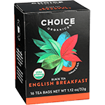 Choice Tea English Breakfast Tea 16 Box 1.1 oz