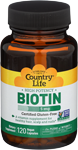 Country Life High Potency Biotin 120 Capsules 5 mg