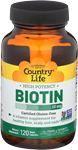 Country Life High Potency Biotin 120 Vcaps 10 mg