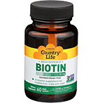 Country Life High Potency Biotin 60 Vcaps 10 mg