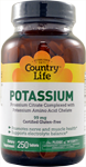 Country Life Potassium 250 Tablets 99 mg