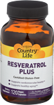Country Life Resveratrol Plus 120 Vcaps