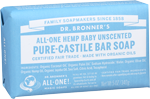 dr bronners hemp baby unscented pure castile bar soap bar 5 oz