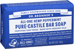 Dr. Bronner's Hemp Peppermint Pure-Castile Soap Bar 5 oz