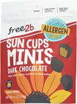 free2b foods sun cups minis dark chocolate 4.2 oz