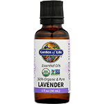 garden of life essential oils 100% organic and pure lavender calming 1 oz