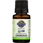 garden of life essential oils organic and pure lemongrass 5 oz