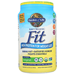 Garden Of Life Raw Organic Fit Unflavored Double Size Tub - 854 G