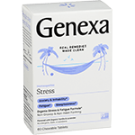 genexa stress relief organic stress and fatigue formula 60 chewable tablets