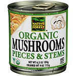 Mushrooms Pieces & Stems Organic