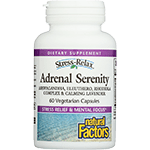 Natural Factors Stress Relax Serenity Formula with Sensoril 60 Vcaps