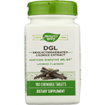 nature's way dgl licorice flavored 100 chewable tablets