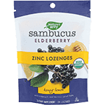 Sambucus Elderberry Zinc Lozenges Honey Lemon