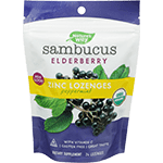 nature's way sambucus elderberry zinc lozenges mint 24