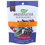 Sambucus Elderberry Vitamin C Lozenges Wild Cherry Lozenges