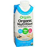 orgain organic nutrition vegan all in one protein shake vanilla bean box 11 oz