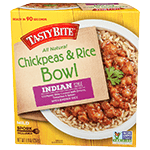 Chickpeas & Rice Bowl Indian Style