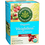 traditional medicinals organic weightless cranberry herbal tea 16 bags
