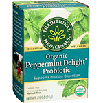 traditional medicinals tea probiotic peppermint delight 16 bags