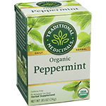 Traditional Medicinals Peppermint Organic Caffeine Free Herbal Tea 16 bags
