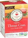 Traditional Medicinals Throat Coat Herbal Tea 16 bags