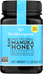 wedderspoon raw multifloral manuka honey kfactor 12 jar 17.6 oz