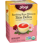 yogi tea soothing rose hibiscus skin detox tea 16 bags