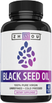zhou black seed oil organic 60 veggie liquid capsules