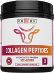 zhou collagen peptides hydrolyzed protein unflavored 18 oz