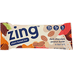zing nutrition bar dark chocolate peanut butter 12 bars 1.76 oz