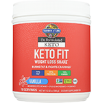 garden of life dr formulated keto fit weight loss shake vanilla 12.87 oz
