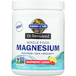 garden of life dr. formulated whole food magnesium raspberry lemon 7 oz
