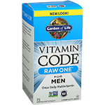 garden of life vitamin code raw one for men 75 capsules